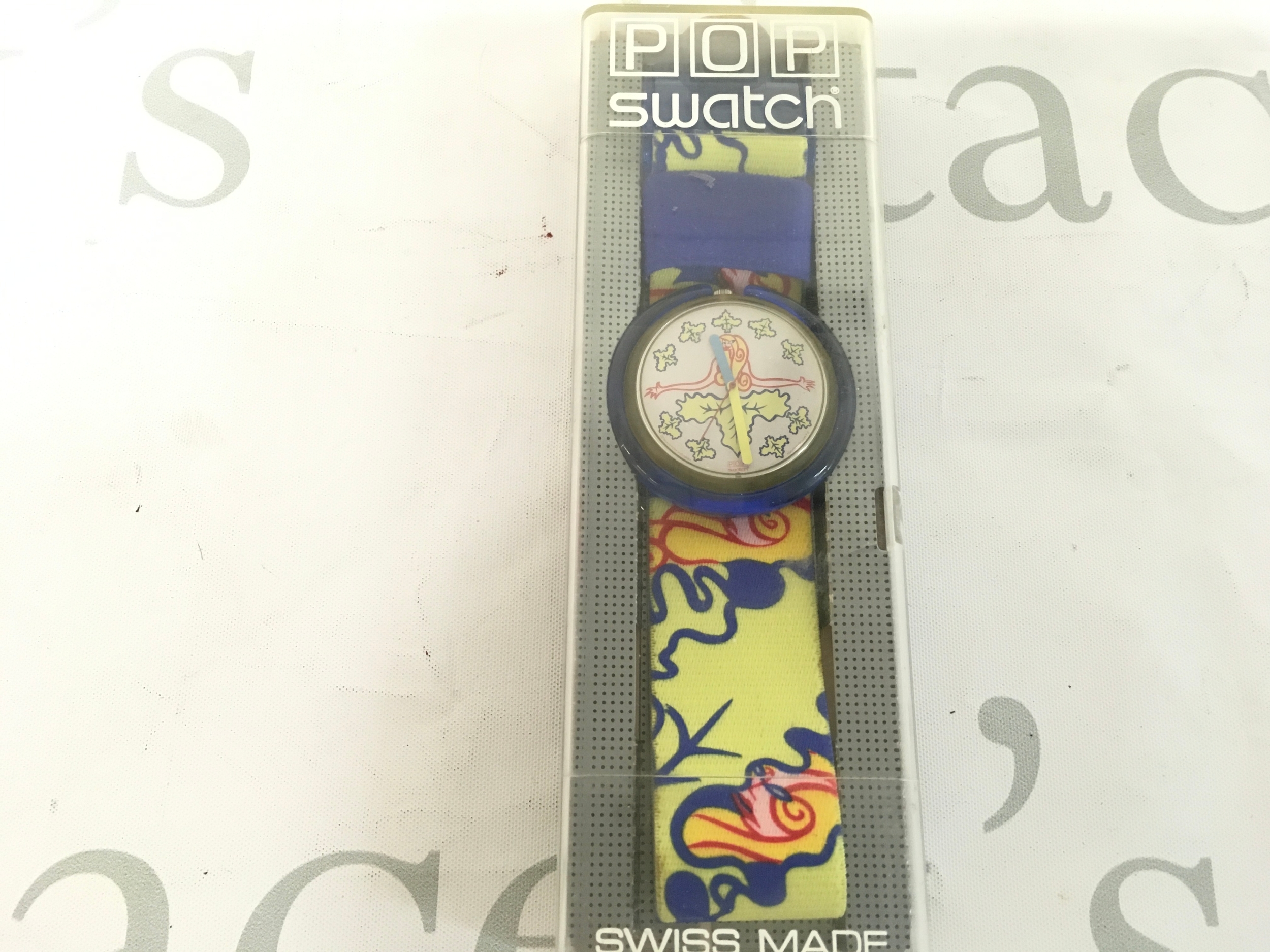 1991 Swatch Pop "Lady Octopus" (model PWK150)designed by Massimo Giacon.