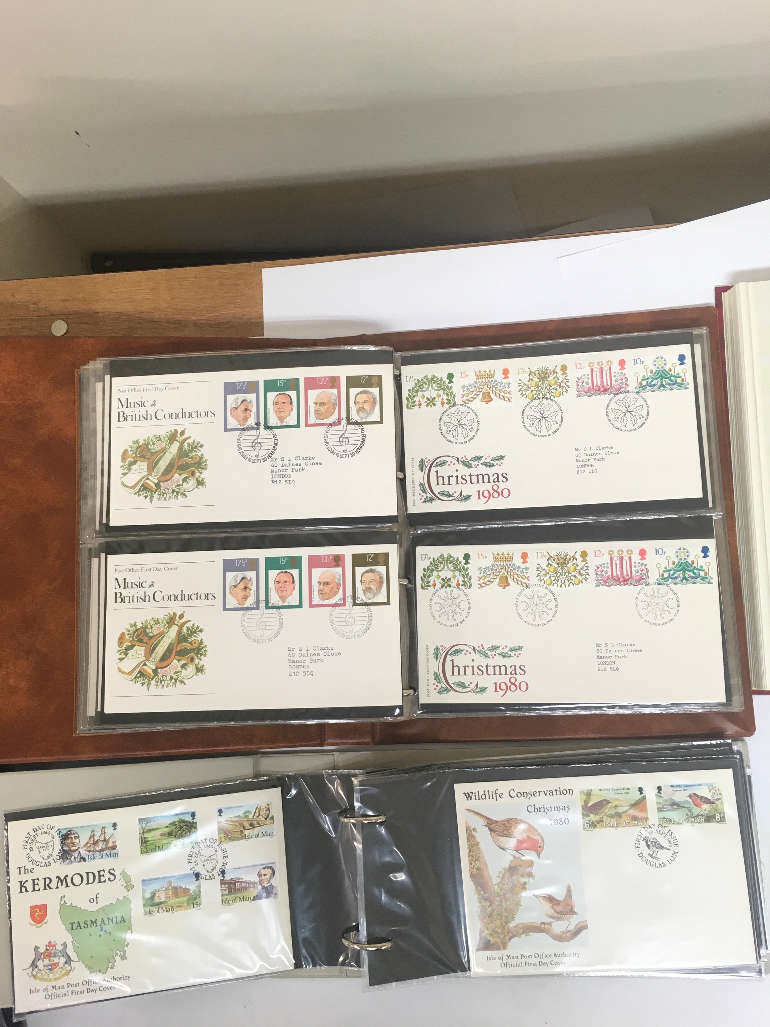 A collection of first day covers, and international stamps.