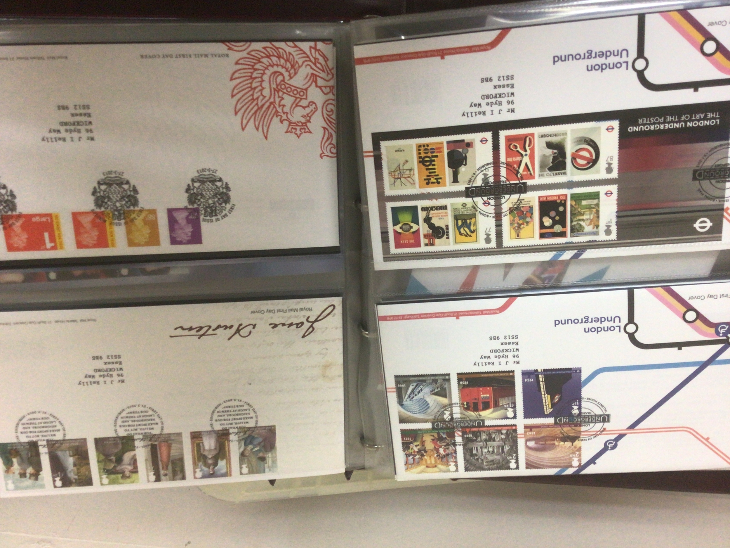  A box containing five albums of first day covers including some coin covers. 