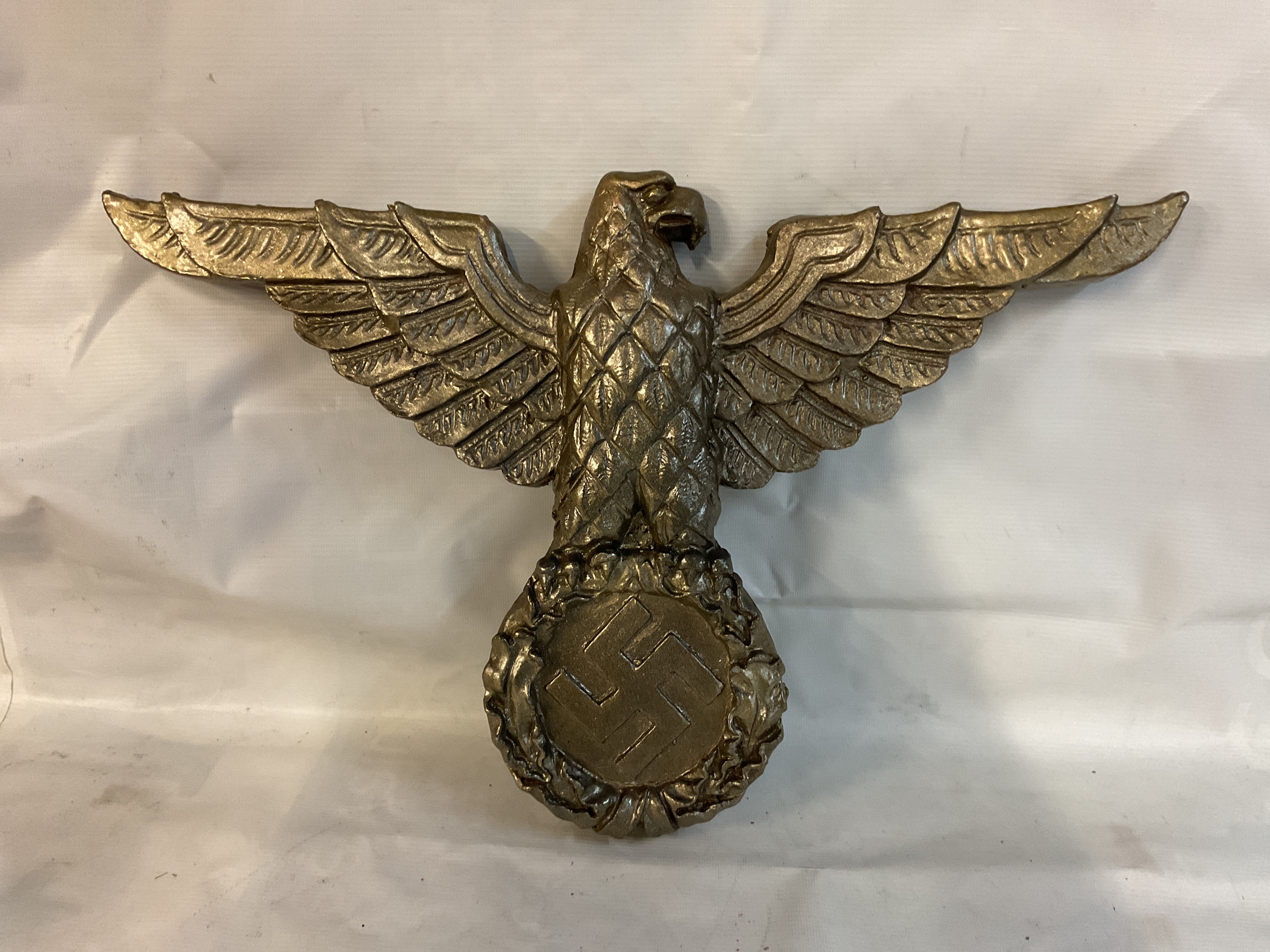 Large German eagle wall hanging. 35 cm x 53 cm.