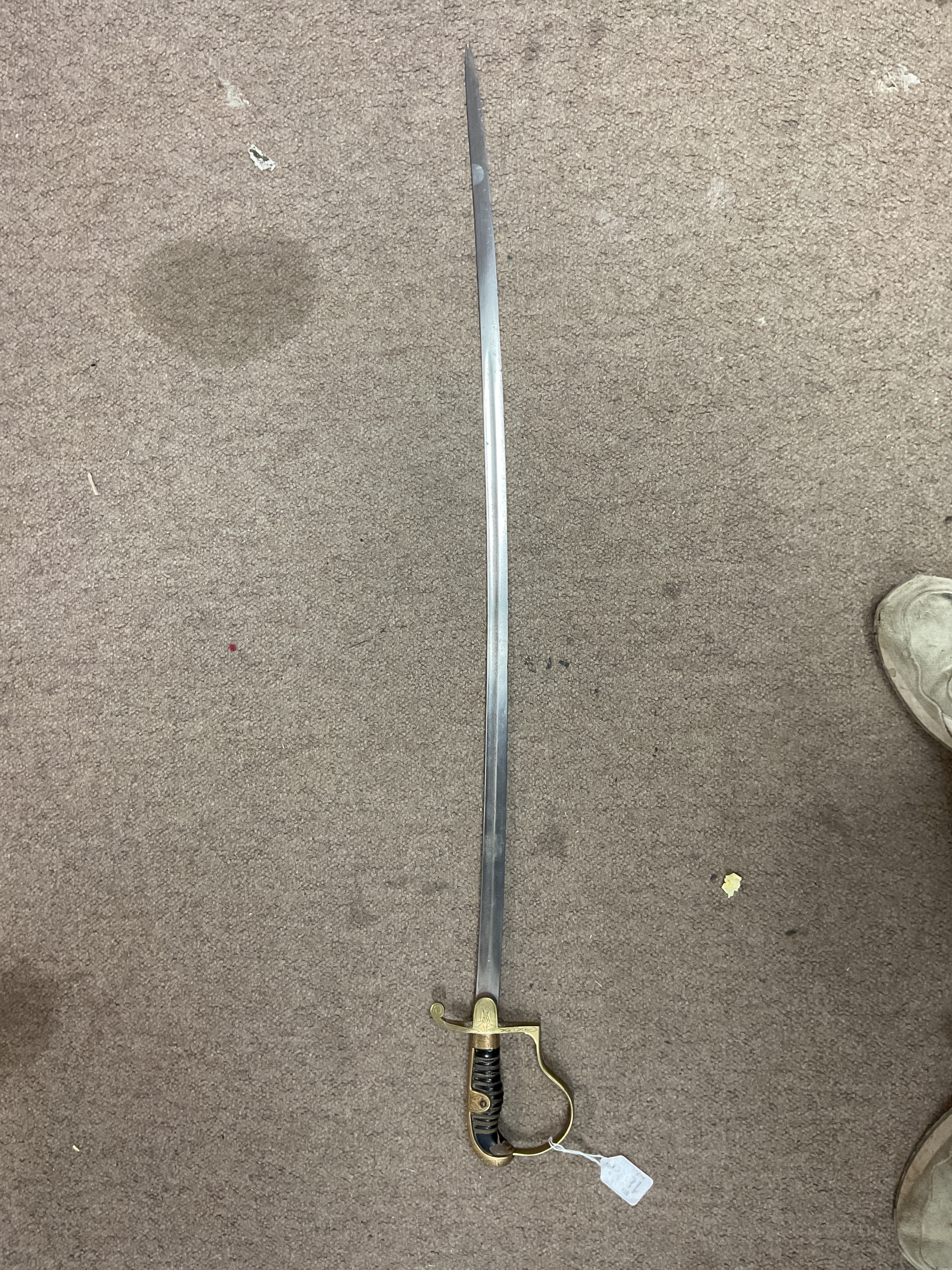 WWII German Heer army Sabre blade 81 cm makers mark for Alcoso minor loss to the handle.
