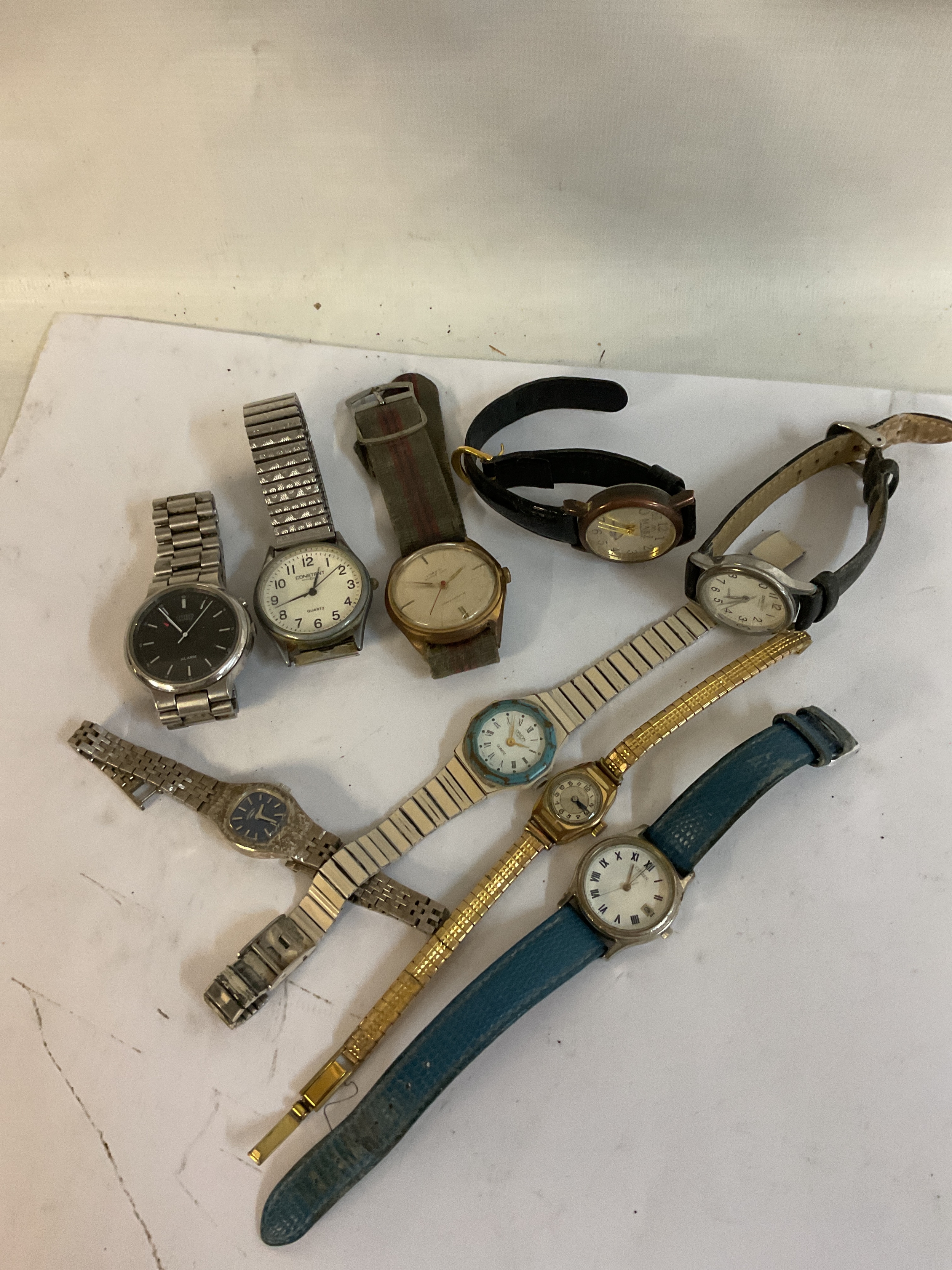Qty vintage watches to include Oris, Citizen, etc.