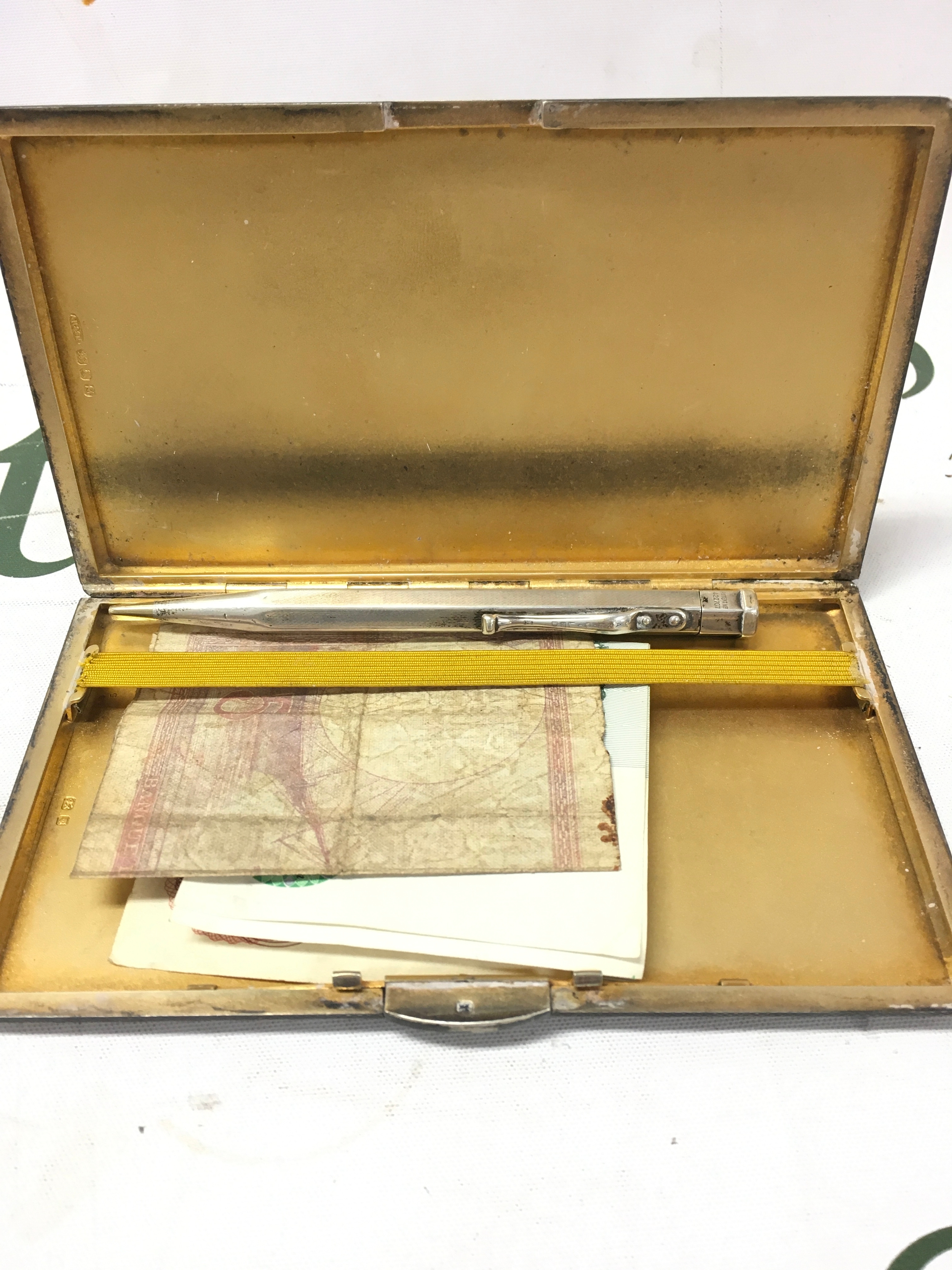 Silver cigarette case 265g