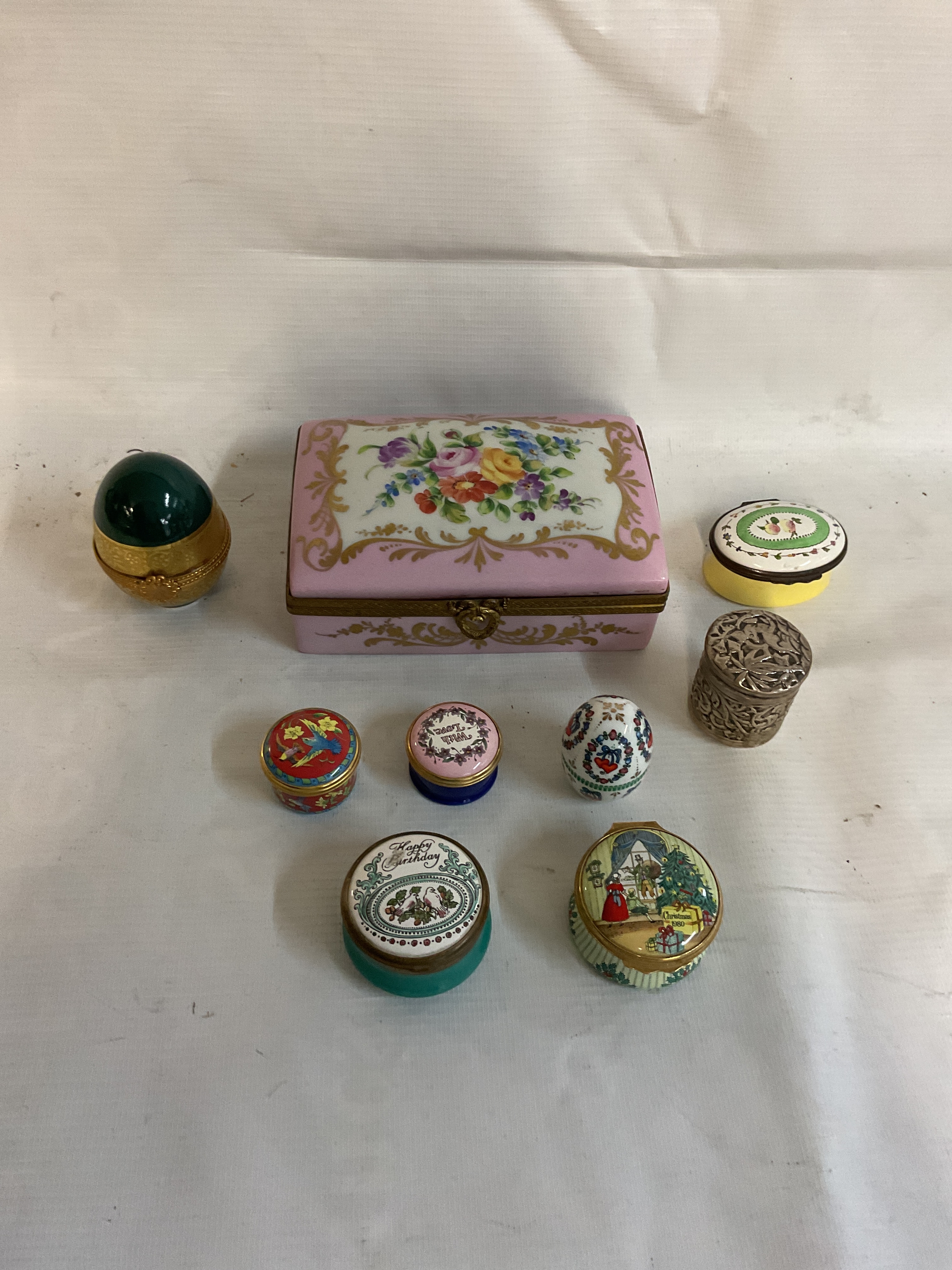 Qty Halcyon Days boxes and others.