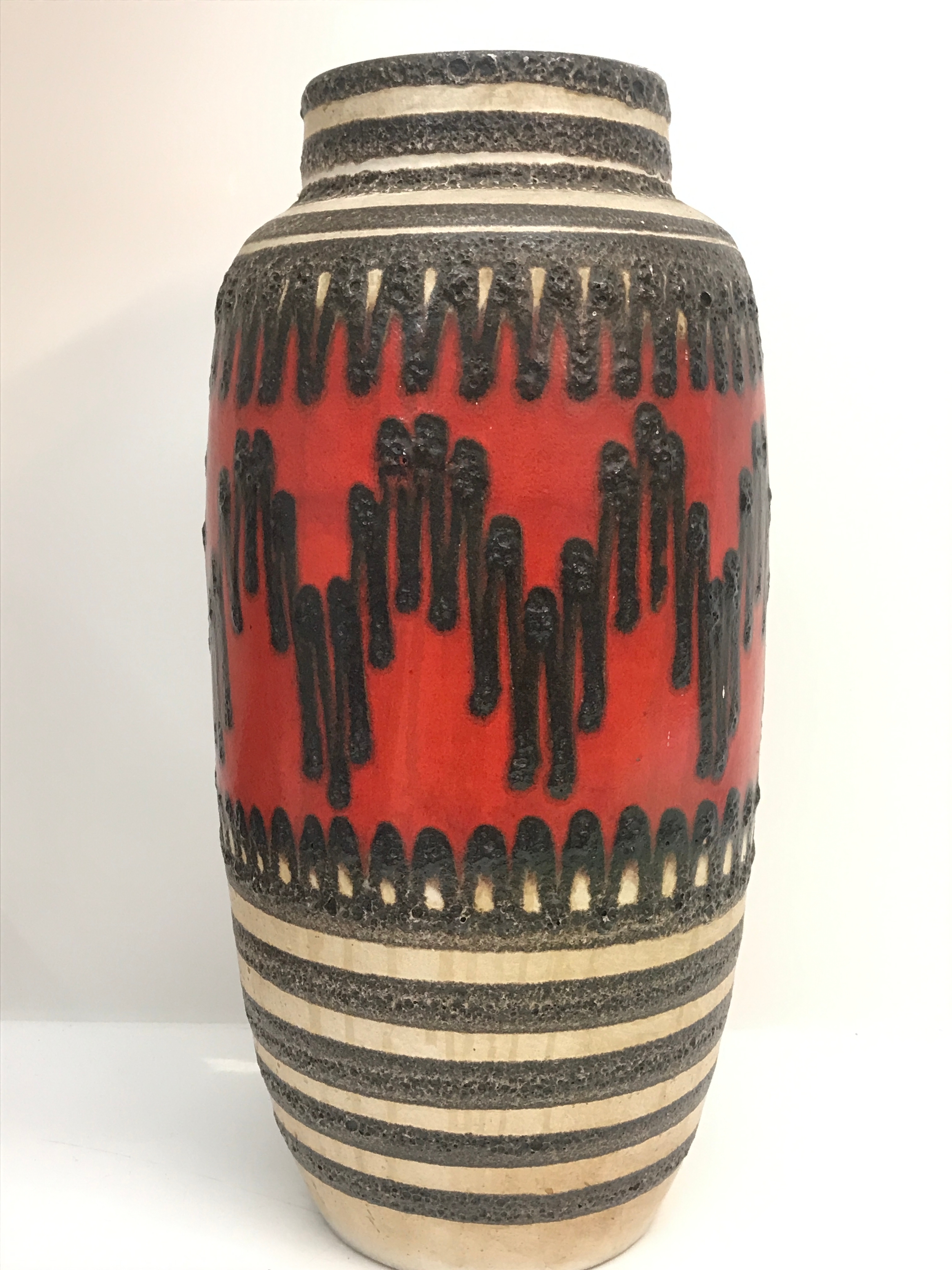 A large mid 20th century German floor vase, 51cm tall