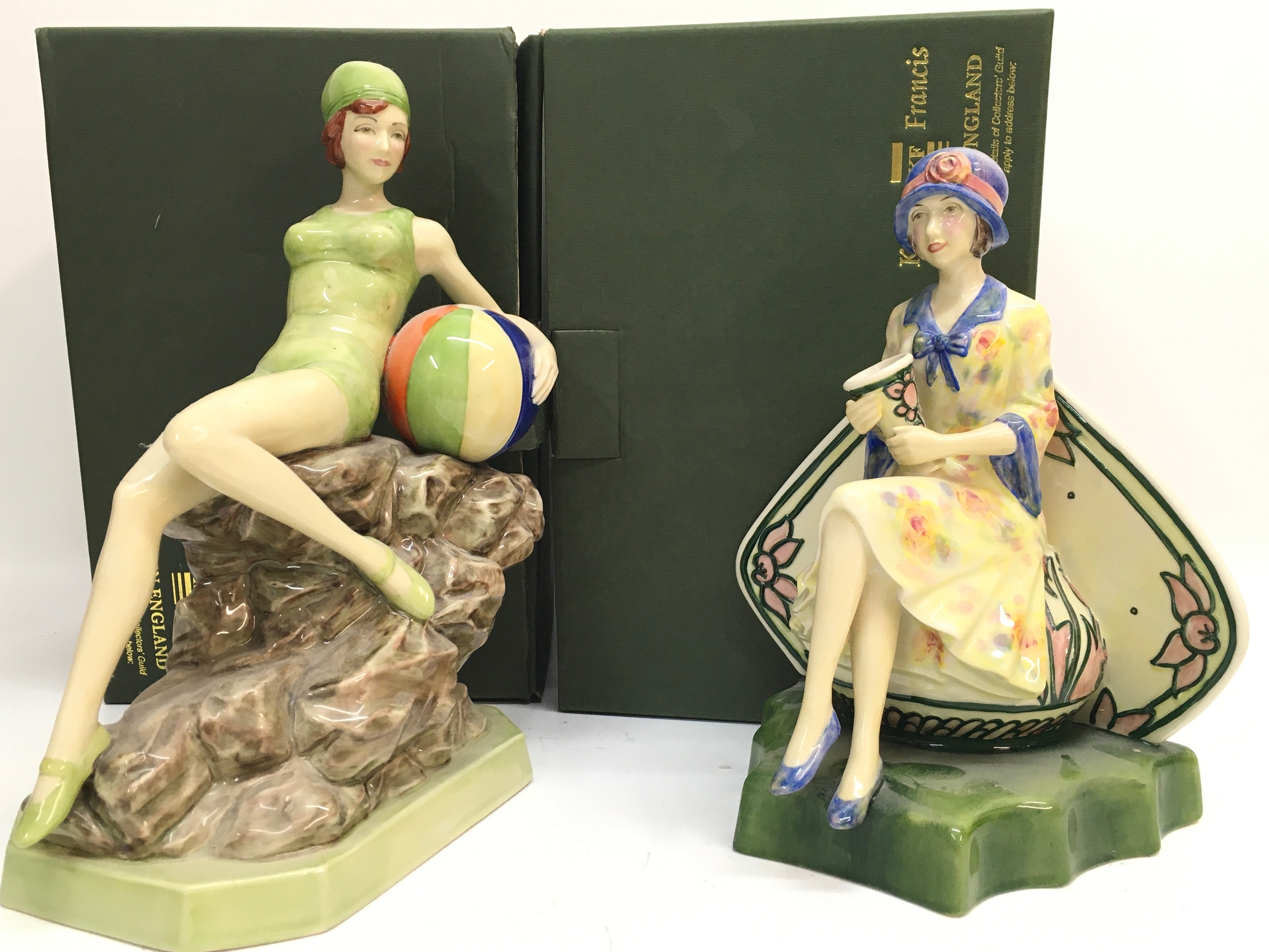Two boxed Peggy Davis figures Charlotte Read 771/950 and Beach Belle 97/950