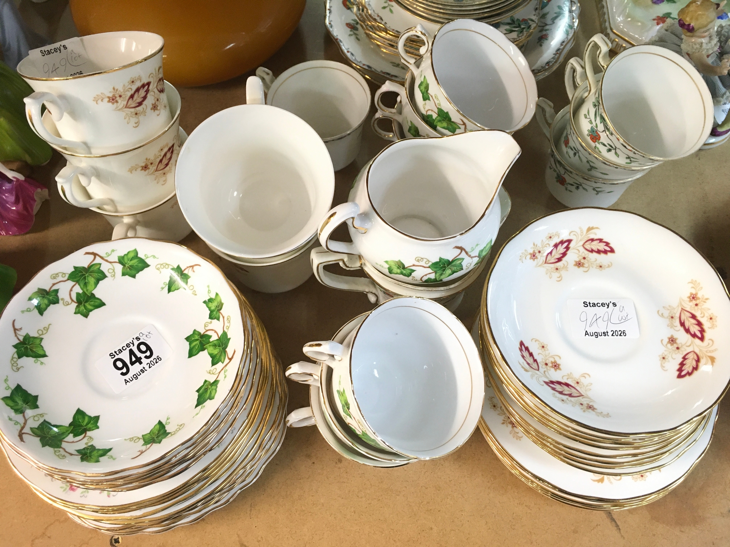 China sets including Royal Osborne, Colclough, Wesley china