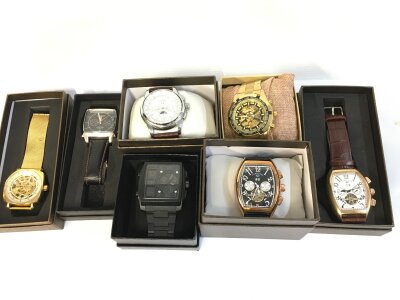 A collection of assorted gents Automatic watches.