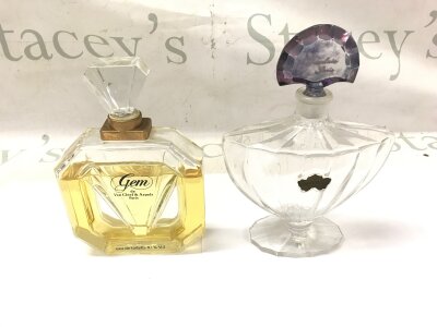 Two perfume bottles including baccarat.
20cm by 15cm wide. NO RESERVE