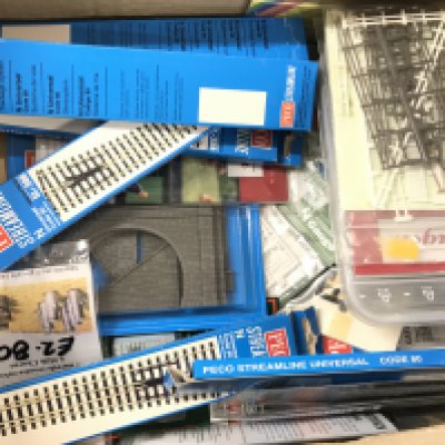 3 Boxes Containing N Gauge Track. Buildings. Etc. No Reserve.