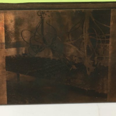 A collection of 4 unique copper printing plates made for the Matchbox company. Each plate is approximately 100 x 80mm.