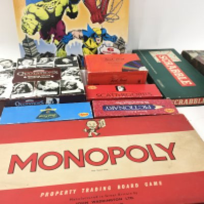 A collection of 9 boxed games including Campaign..Monopoly ..Quotations plus others.
