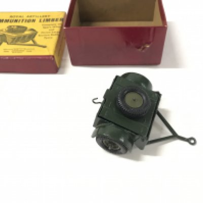 A Britains royal Artillery ammunition limber with box. Postage A