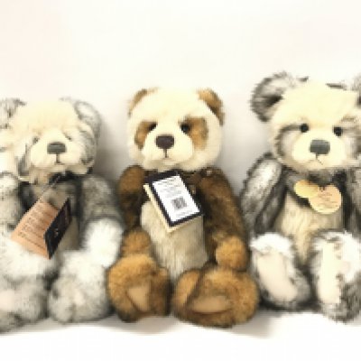 3 Charlie Bears. A Anniversary Lewis. A Anniversary Ross And A Lewis. All With Tags And Bags. (3).