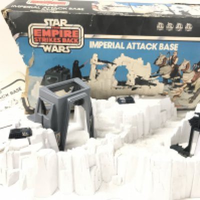 A Boxed Vintage Star Wars Imperial Attack Base. Box is worn and Parts Missing. No Reserve.