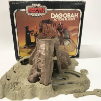 A Boxed Vintage Star Wars Dagobah Action Playset. Parts Missing. No Reserve.