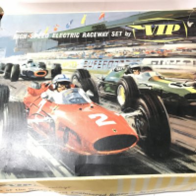 A Boxed VIP High-Speed Electric Raceway Set. 4 X Boxed Cars. And Accessories including Scalextric.(2).