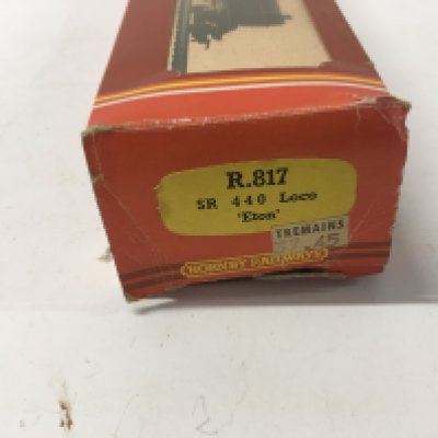A boxed Model locomotive with tender by Hornby. R.817 SR 4 4 0. ETON. 00 gauge. No Reserve