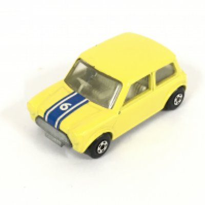 A Matchbox Superfast series no.29. Racing mini in yellow livery with Ford GT bonnet decal. 1970