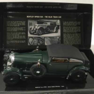 A boxed Model Bentley by Minichamps featuring a Bentley 6.5 litre Blue Train Special 1930