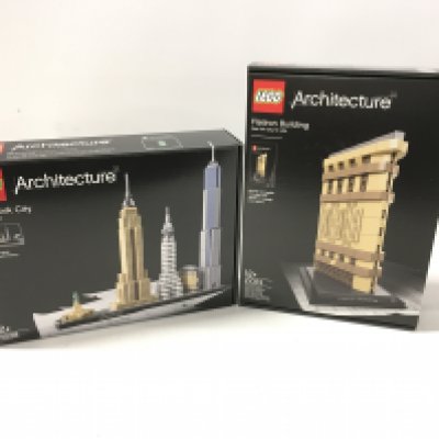 2x sealed boxed Lego Architecture sets includes # 21028. New York City&hellip;..# 21023. Flatiron Building No reserve
