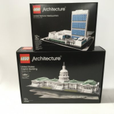2x sealed boxed Lego Architecture sets includes #21030 United States Capitol Building&hellip;# 21018. United Nations Headquarters. No reserve