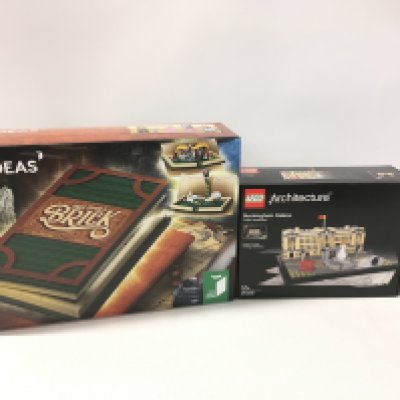 2x sealed boxed Lego sets includes IDEAS # 21515 Once Upon a Brick. Also ARCHITECTURE #21029. Buckingham Palace. No reserve