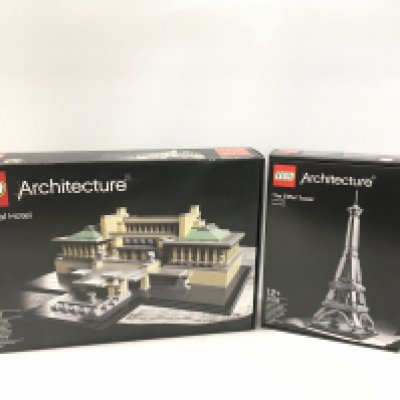 2x sealed boxed Lego Architecture sets including # 21017 Imperial Hotel. Also # 21019 The Eiffel Tower. No reserve