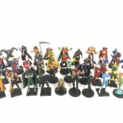 A Box Containing Eagle Moss Marvel and D.C. Figures. Also Contains Boxes No Reserve.
