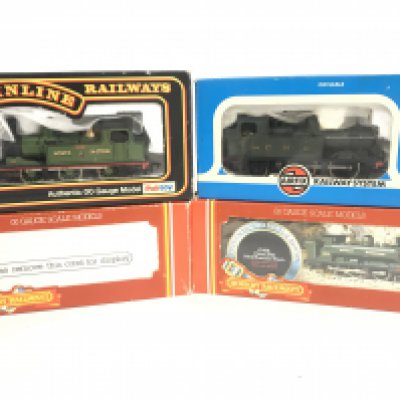 4 Boxed 00 Gauge Locomotives Including Hornby. Airfix And Mainline.