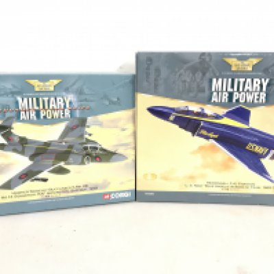 2 X Boxed Corgi Aviation Archive Model Aircraft. A Hawker Siddeley Buccaneer And A McDonnell F-4J Phantom. No Reserve (2).