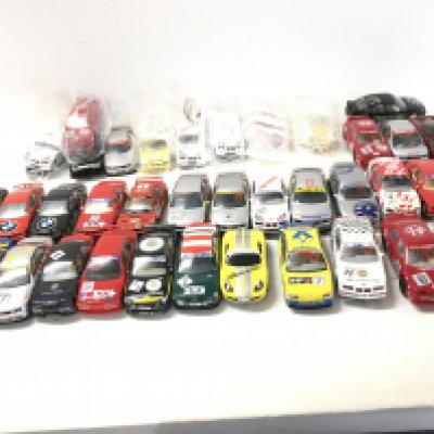 A collection of Scalextric cars ..spares and accessories. No reserve