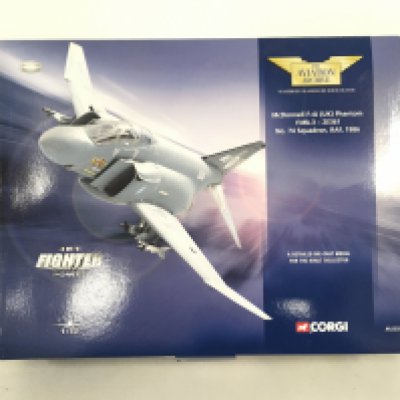 A boxed and sought after model aircraft by Corgi from the Aviation Archive collection. AA33202 a McDonnell F4J (UK) Phantom F.Mk.3 ZE361. No 74 Squadron RAF 1986