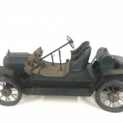 A Heavy Model Of A Vintage Open Top Sports. Maker Unknown.