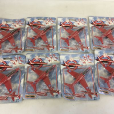 A collection of carded Red Arrows aircraft by Matchbox