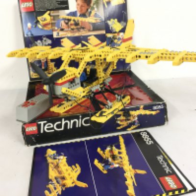 A Lego seaplane model 8855. Assembled with original box and instructions. No reserve