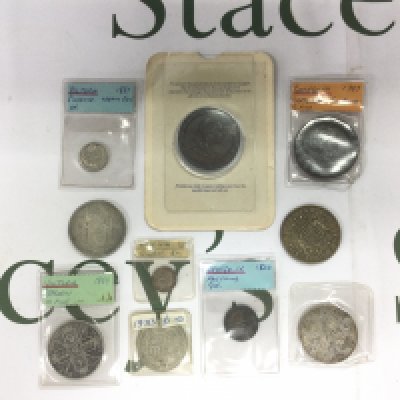 A small collection of Georgian and later GB coinage. Shipping category A.