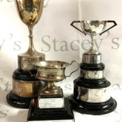 3 hallmarked silver trophys.