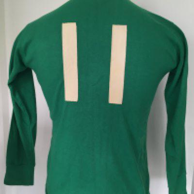 Late 60s Republic Of Ireland Match Worn Football Shirt: Green long sleeve Umbro shirt with number 11 to rear. Very good.