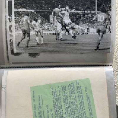 West Ham Football Press Photos: Black and white in various sizes mainly having a press stamp and often annotations to rear. Lots from 1970 but some earlier and later with a few signed. (150)