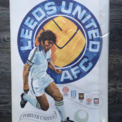 1970s Rare Football Posters: Activety Promotions 64 x 45 cm posters of a player in clubs kit. Teams are Arsenal Chelsea Liverpool Manchester United Nottingham Forest QPR Stoke Derby and Leeds. Large excellent condition posters. Set of 9.