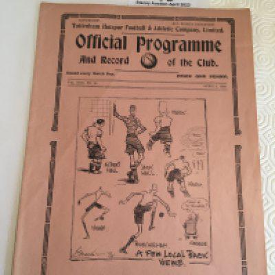 37/38 Tottenham Reserves v Swansea Town Football Programme: Mint condition with no team changes. London Combination.