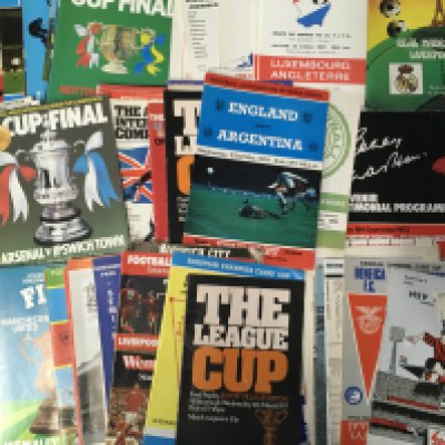 Big Match Football Programmes: European matches, Finals including League Cup, FA Cup, European Cup, England home and aways and more. (77)