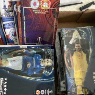 Glasgow Rangers European Home Football Programmes: From 2000 to 2020 in excellent condition. Cost vendor over a few hundred pounds and now for sale with no reserve. (60)