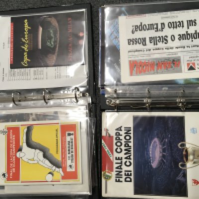 European Cup Final Programme Collection: Private collection kept neatly with smaller ones in nice binders. From 1959 through to 2003 Lacking only 65 70 73. There are also some more modern ones and crucially in this collection sometimes more than one version of each. Excellent and worth a look.