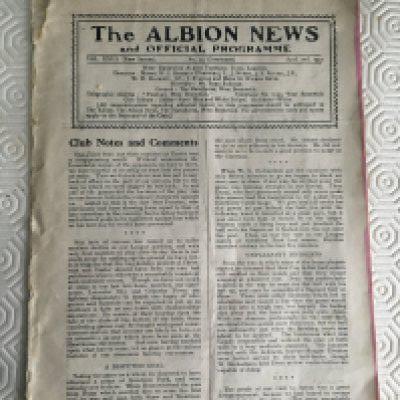 31/32 West Brom v Newcastle United Football Programme: Ex bound programme consisting of 8 pages due to covers missing. Bit of spine damage. Instructions to sell.