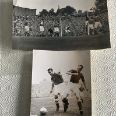 47/48 Arsenal v Manchester United Press Photos: Both have press stamps to rear and we are informed they are from a match at Highbury on 6 9 1947. Good. (2)