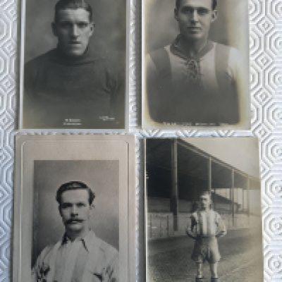 Sheffield Wednesday Pre War Player Football Postcards: Very good condition with the players name identified to rear. Postcard backs all in very good condition. Includes Bedford, Langley, Brelsford and Brown. All mid 20s or older. (4)