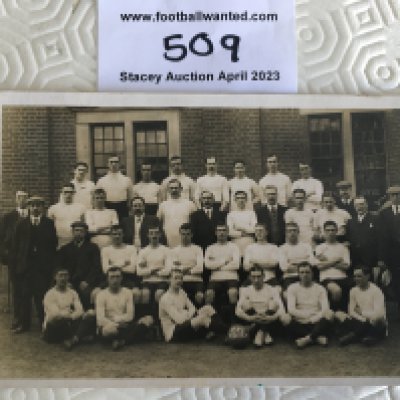 Fulham 1907 - 1908 Football Postcard: Very good condition team group with address, postmarked stamp and message to rear.