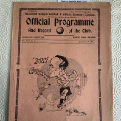 37/38 Tottenham v New Brighton Football Programme: Excellent condition four page FA Cup match with no team changes.